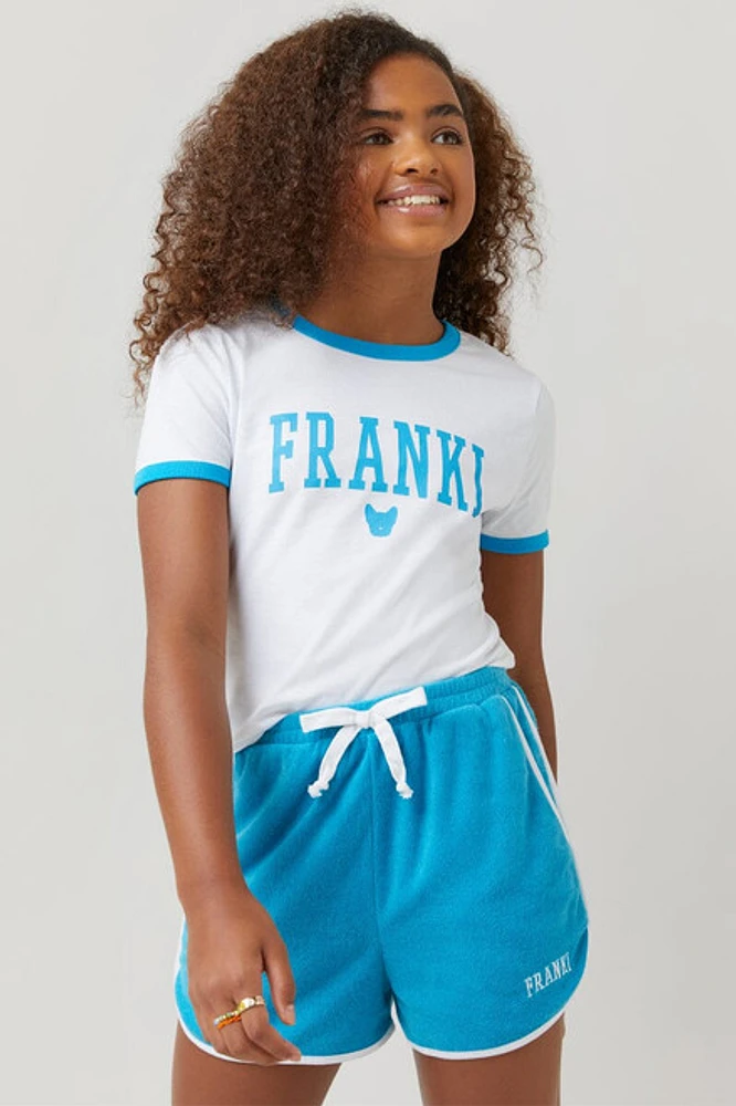 Hello Franki Logo Terry Shorts for girls