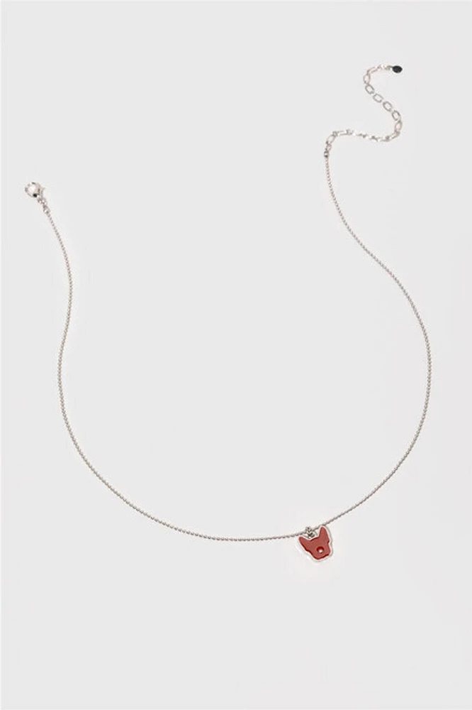 Hello Franki Red Frenchie Necklace for girls