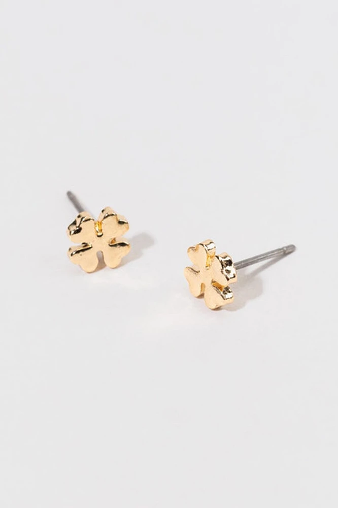 Hello Franki Clover Stud Earrings for girls