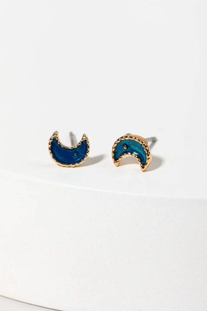 Hello Franki Moon Stud Earrings for girls