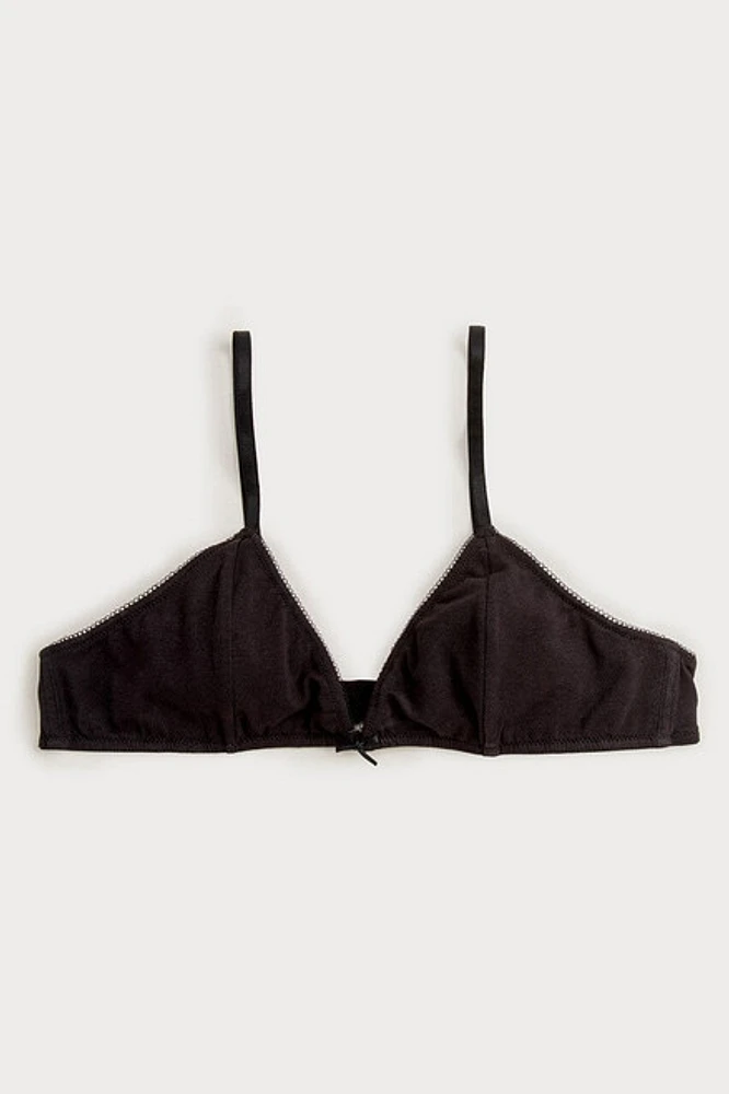 Hello Franki Solid Triangle Bralette for girls