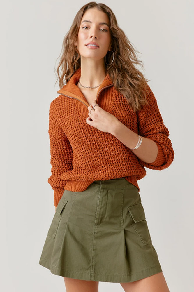 Beverley Quarter Zip Pullover Sweater