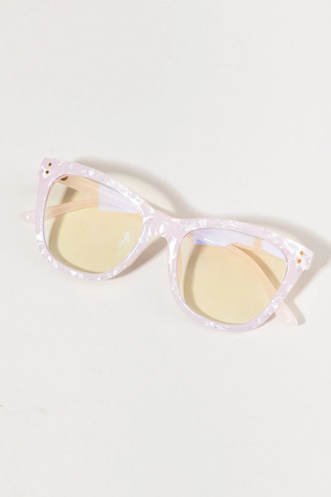 Marcellette Pearl Wayfarer Blue Light Glasses