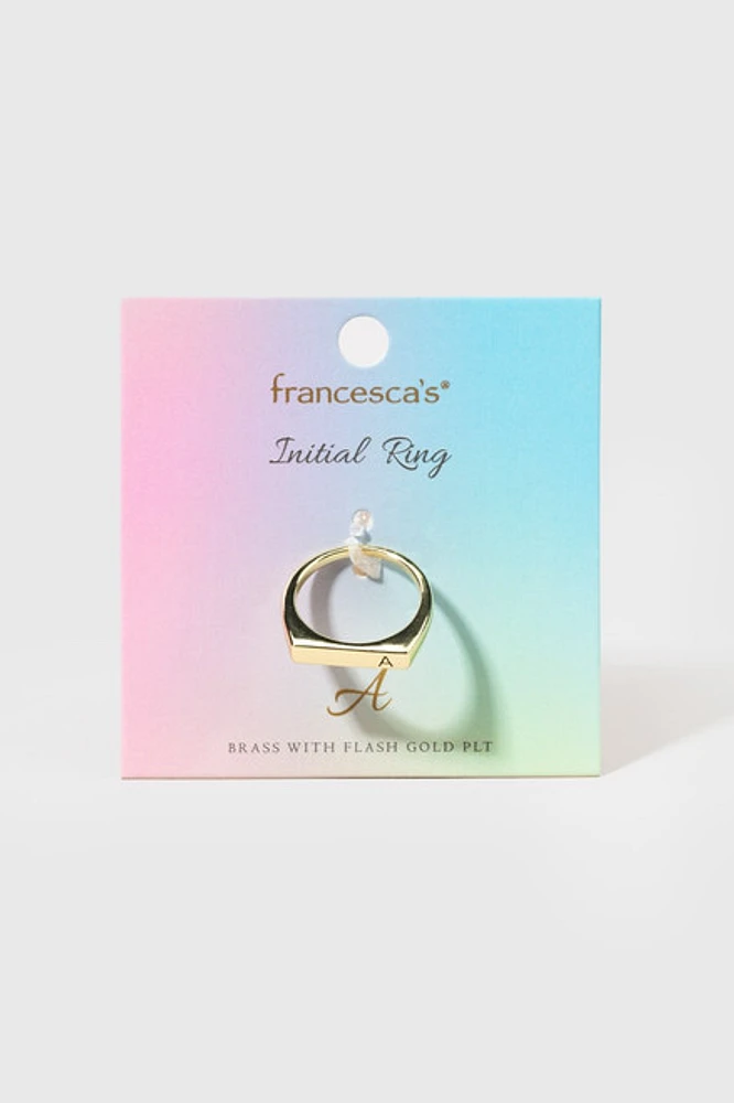 Francesca Slim Initial Ring