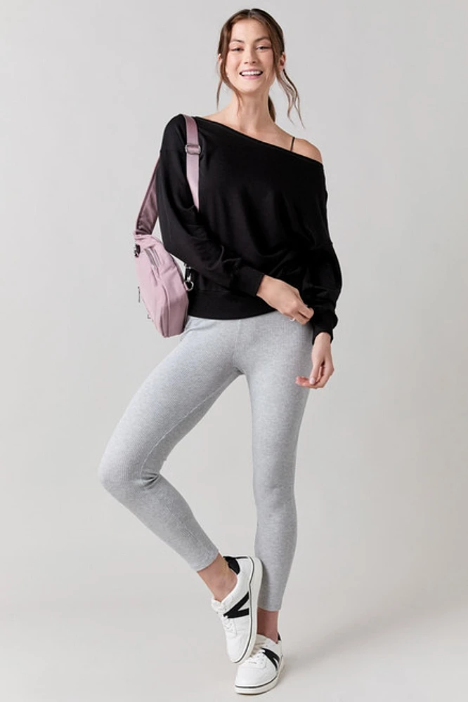 Angelina Off The Shoulder Sweatshirt