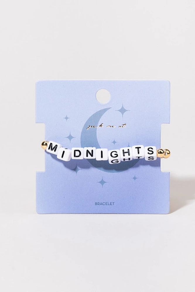 Midnights Square Bead Carded Necklace