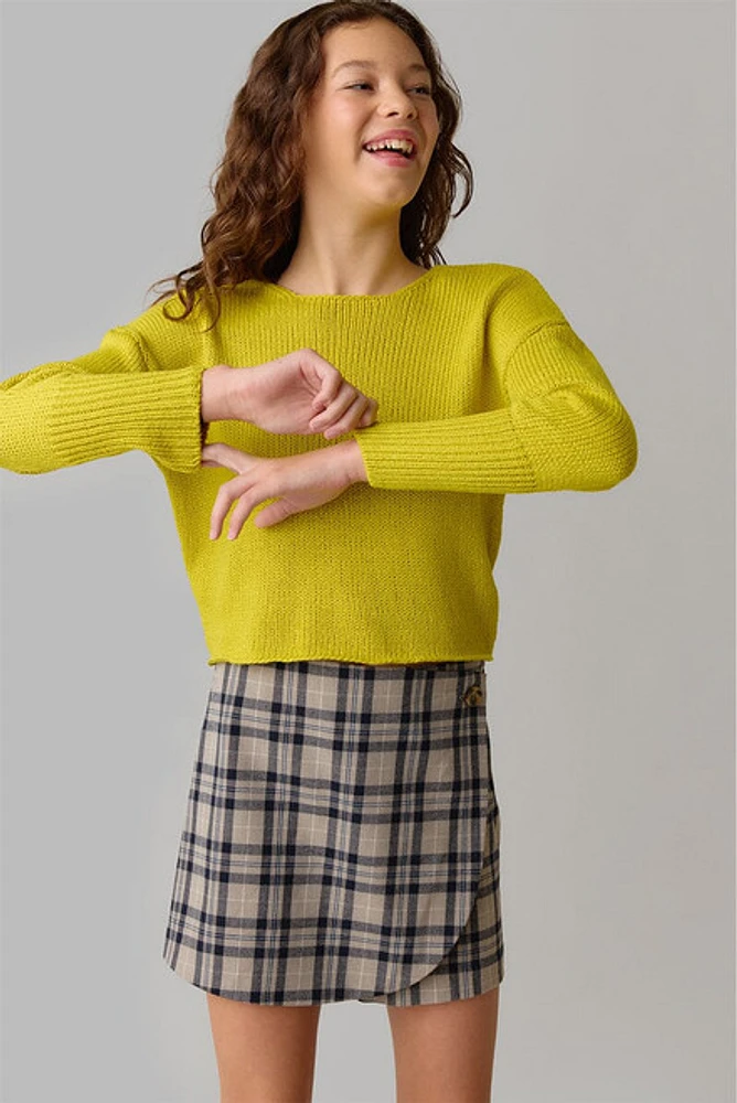 Hello Franki Twist Back Bar Sweater for girls