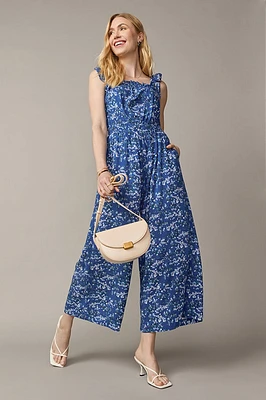 Floretta Tie Strap Floral Jumpsuit