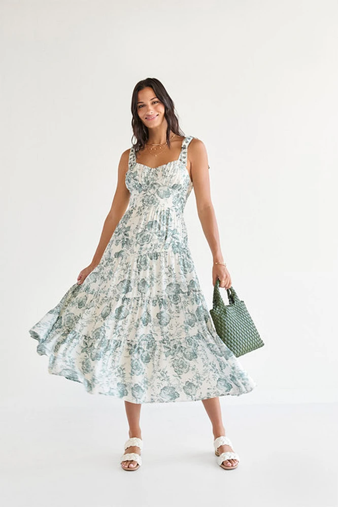 Martina Floral Midi Dress