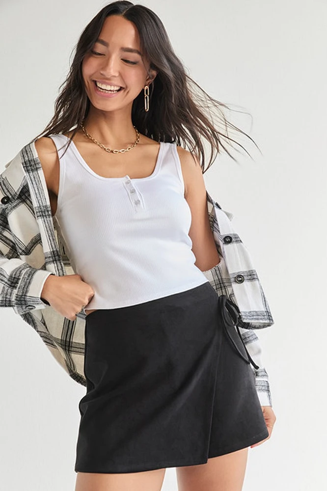 Miranda Faux Suede Skort