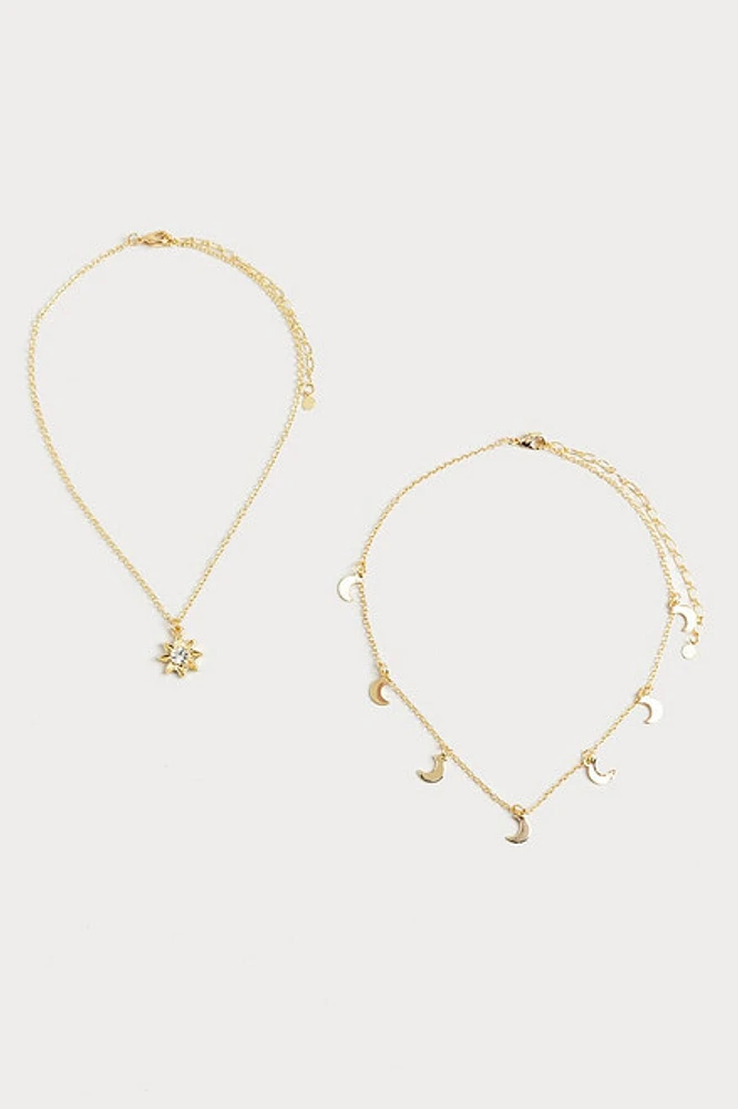 Hello Franki Celestial Necklace Duo for girls