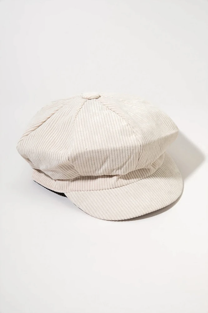 Tanisha Corduroy Pattern Cabbie Hat