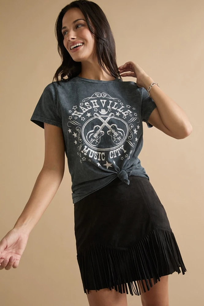 Lonnie Fringe Skirt