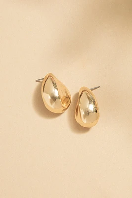 Denise Med Metal Dab Stud Earrings