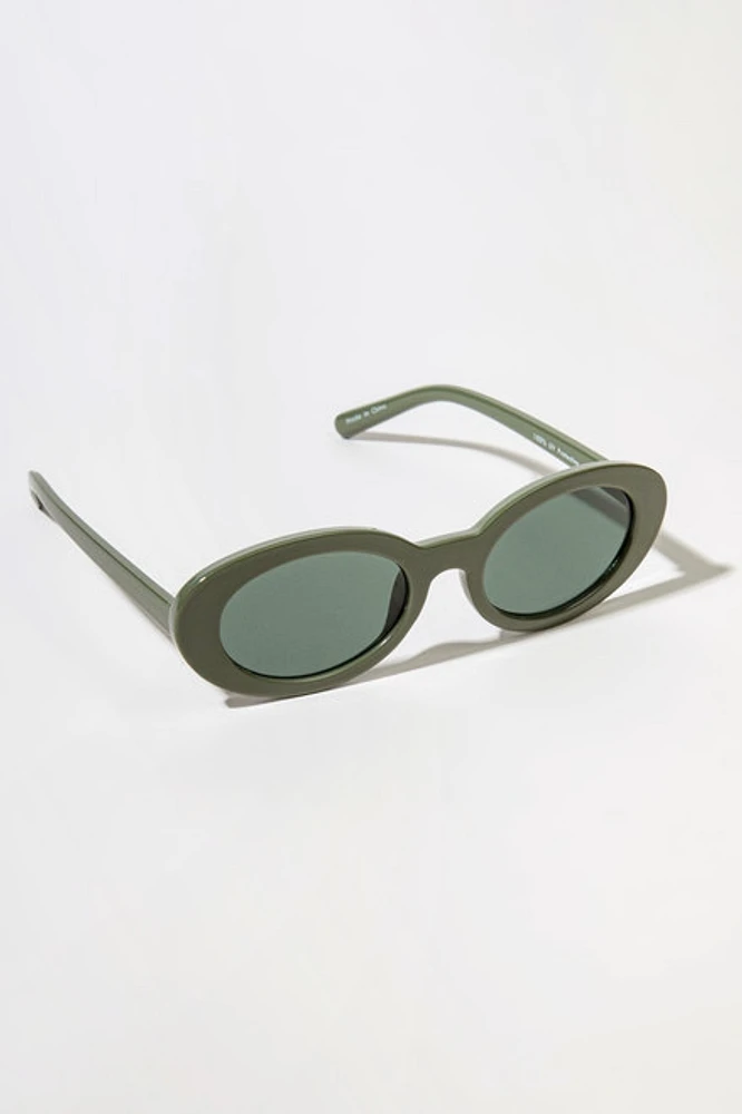 Eden Slim Oval Sunglasses