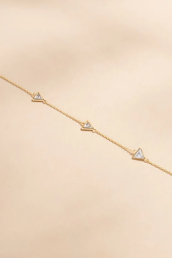 Lauraine Triangle Necklace