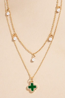 Alexandrina Clover Pendant Necklace