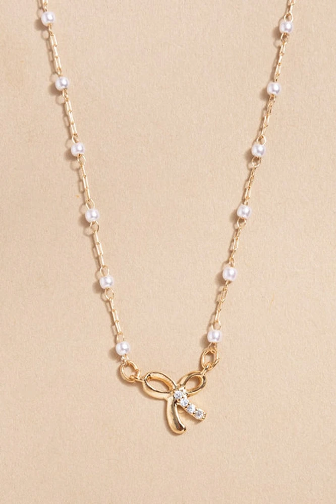 Justine Pearl Pendant Necklace