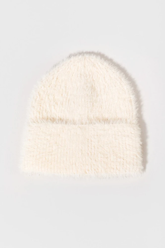 Audrey Fuzzy Cuffed Beanie