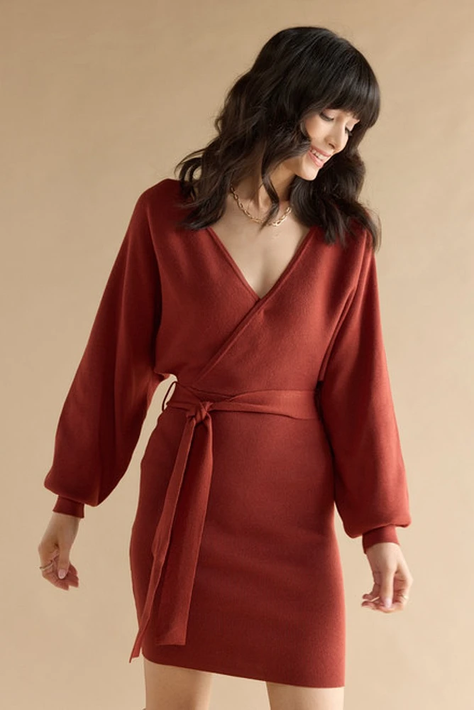 Joni Tie Waist Sweater Dress
