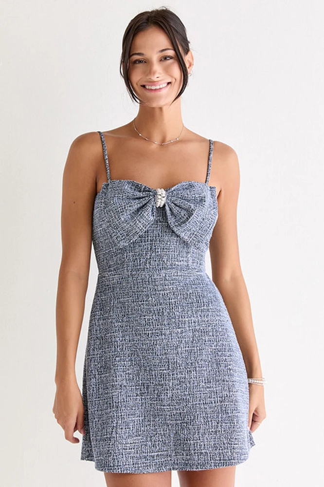 Nicole Bow Corset Mini Dress