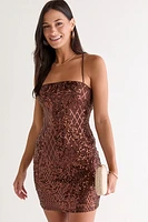 Norah Strappy Sequin Mini Dress