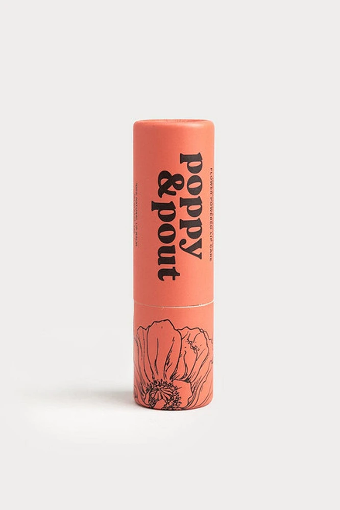 Hello Franki Poppy & Pout Lip Balm, Pomegranate Peach for girls