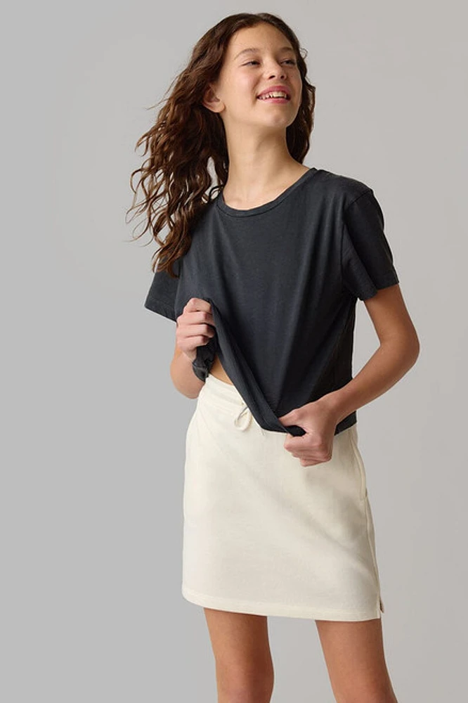 Hello Franki Elastic Drawstring Waist Skirt for girls