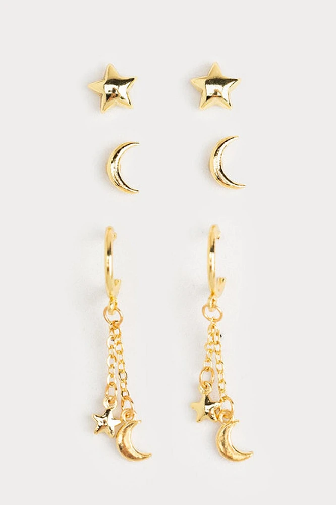Hello Franki Celestial Trio Set Earrings for girls