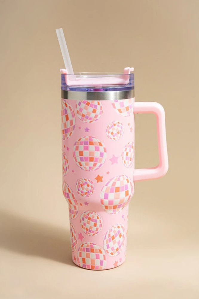 Kerri Pink Disco 40oz Tumbler