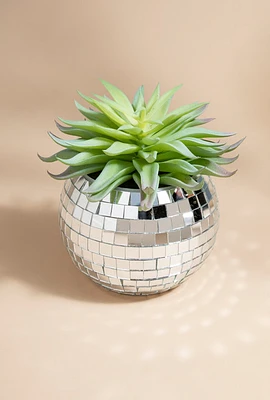 Elizabeth Disco Ball Planter Pot