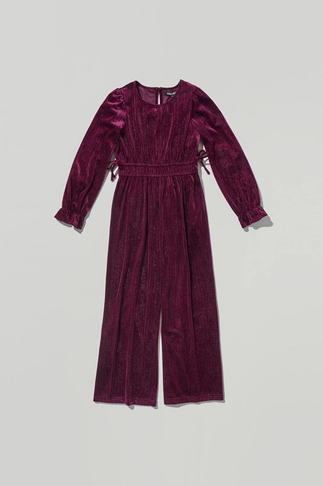 Hello Franki Velvet Party Jumpsuit for girls