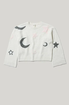 Hello Franki Celestial Mossy Pullover Sweater for girls