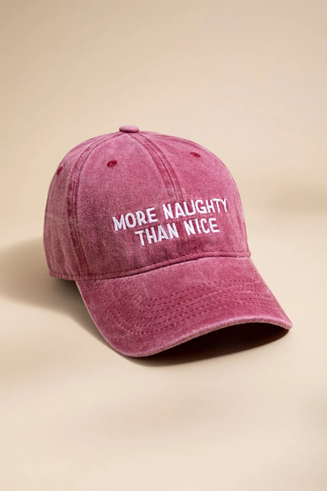 More Naughty Than Nice Baseball Cap