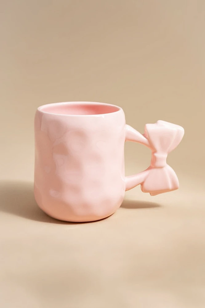 Stefanie Bow Handle Ceramic Mug