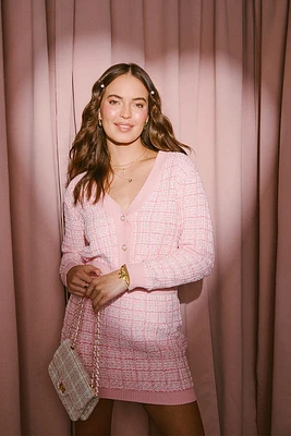 Lara Tweed Button Up Cardigan