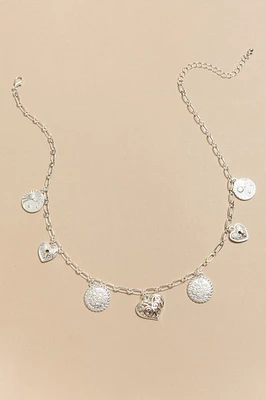 Anabel Chain Link Charm Necklace