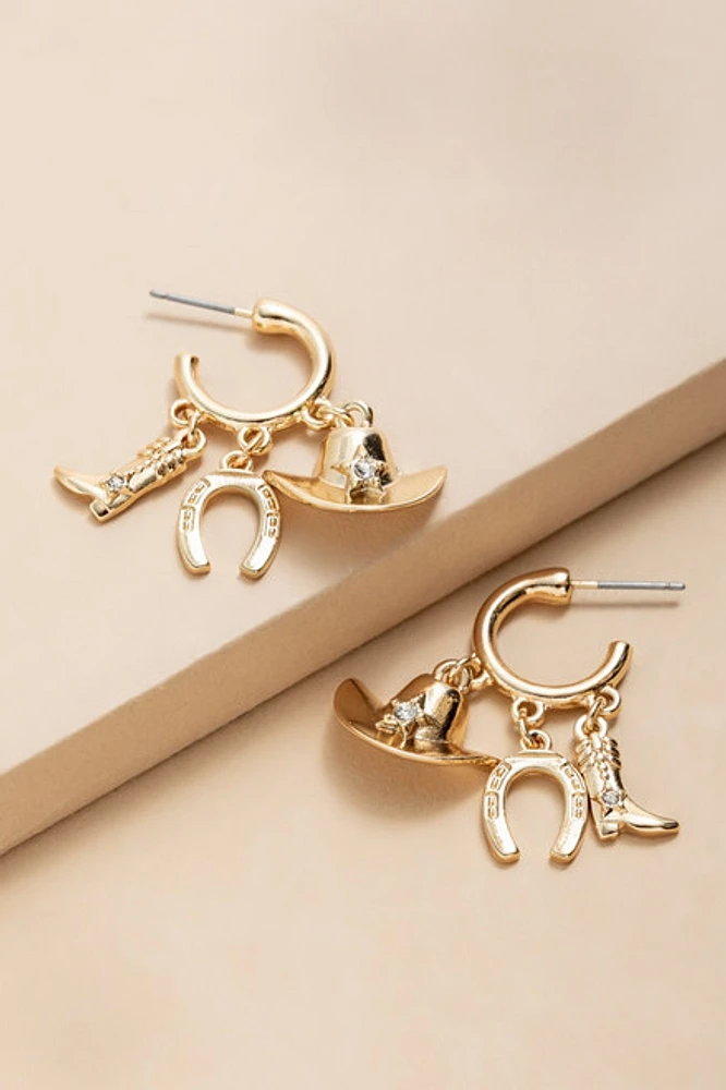 Alberta Rodeo Charm Earrings