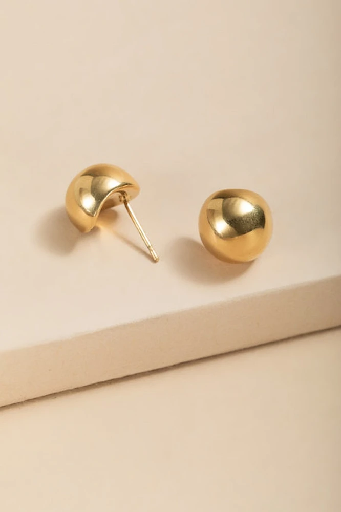 Valerie Stainless Steel Stud Earrings