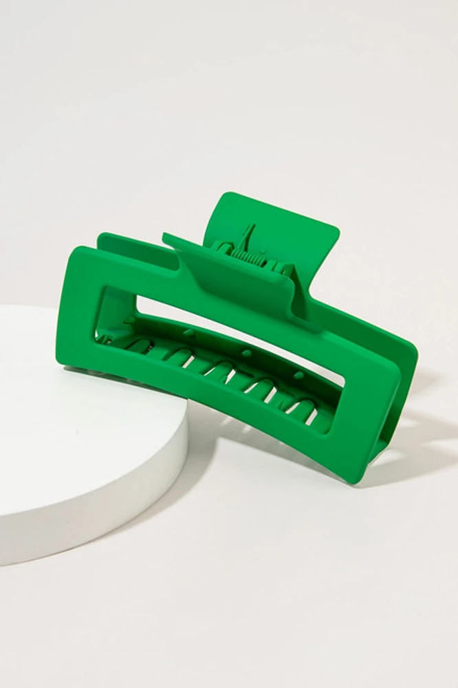 Dakota Rectangle Claw Green