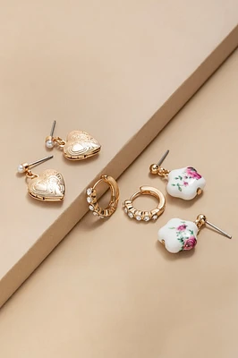 Carissa Mixed Style Earring Set