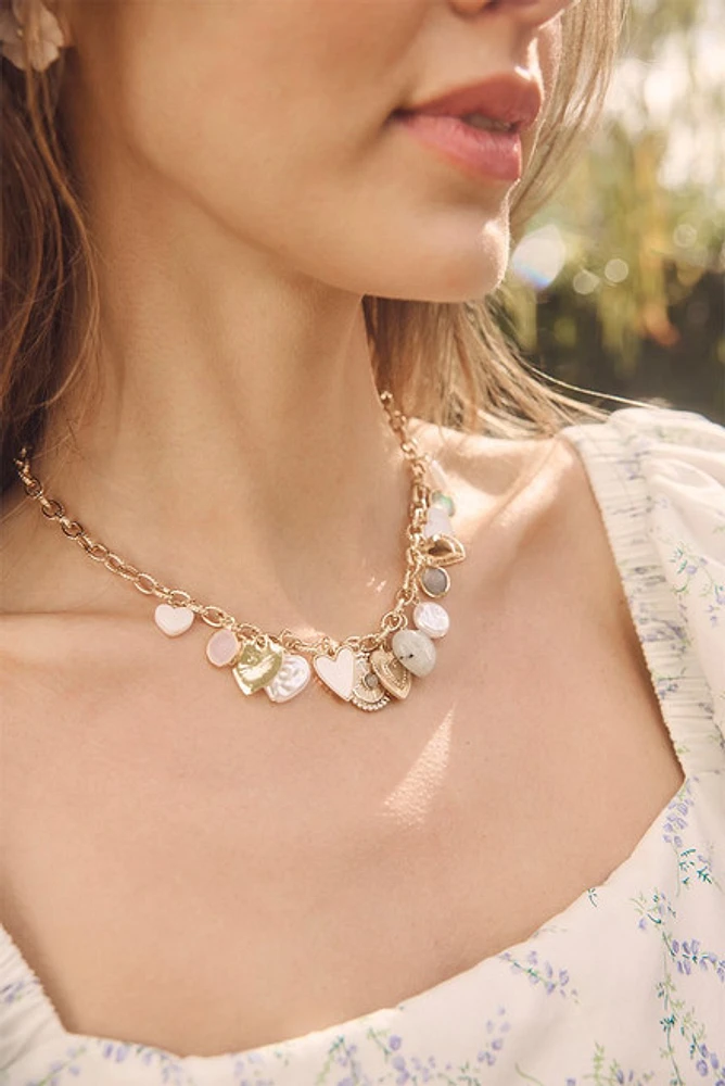 Georgia Heart Charm Necklace