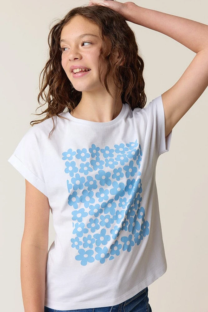 Hello Franki Daisy Graphic Top for girls