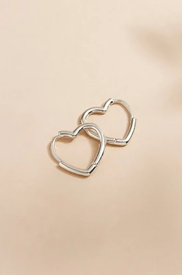 Anaya Mini Heart Huggie Earrings