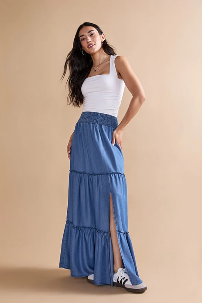 Gena Tiered Maxi Skirt