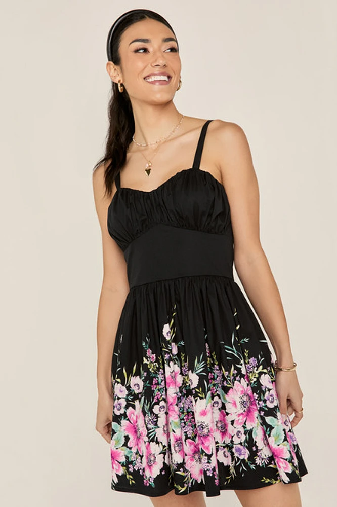 Joan Sleeveless Floral Mini Dress