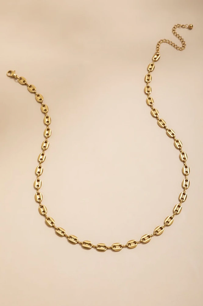 Annie Stainless Steel Pop Tab Chain Necklace