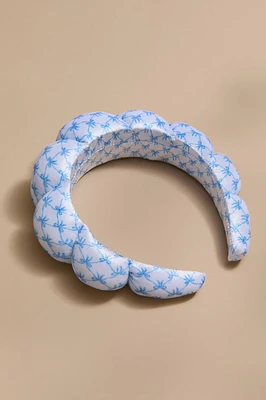 Bow Print Puffy Spa Headband