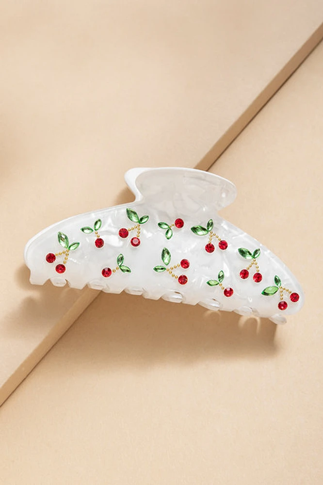 Erin Cherry Resin Pattern Hair Claw