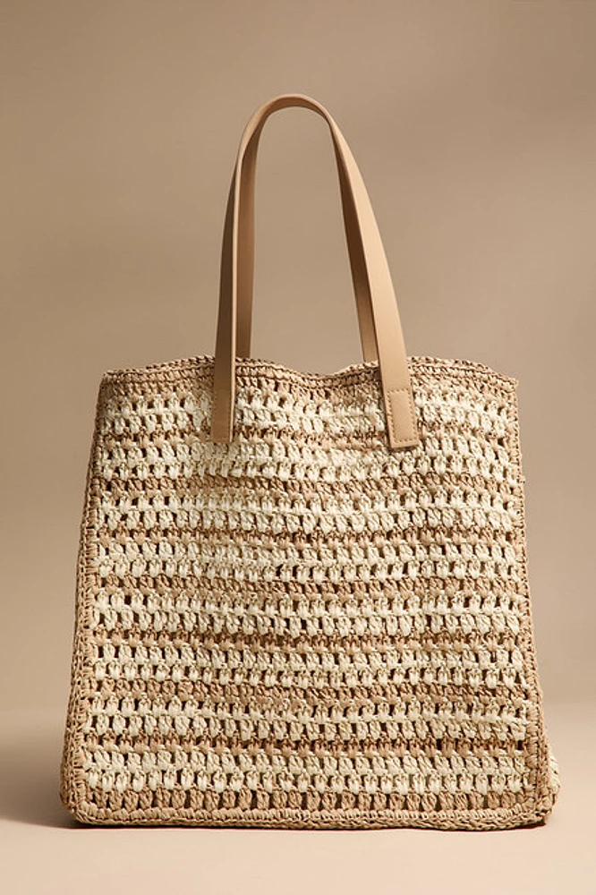 Grace Woven Straw Tote Bag